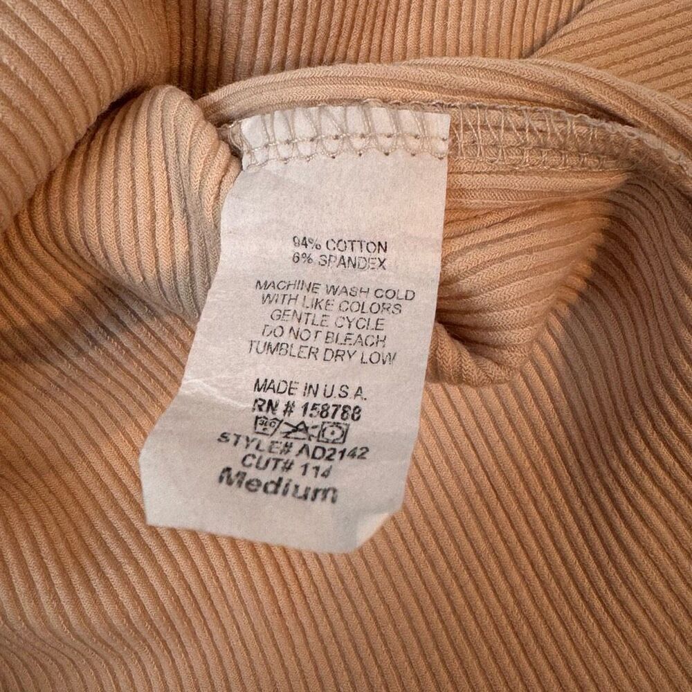 Amable Cutout Serita Ribbed Dress Bodycon Mini in Tan M - Picture 8 of 11